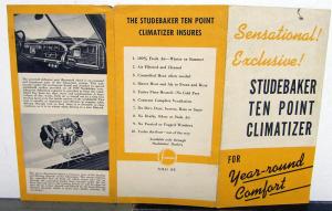 1939 Studebaker Commander Ten Point Climatizer Sales Brochure