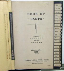 1939-1940 GMC Truck Dealer Parts Book Pickup Models AC AF 100 Thru 450 GM