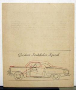 1947 Studebaker Gardner Special Specifications