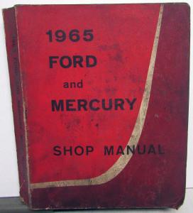 1965 Ford and Mercury Service Shop Repair Manual Monterey Parklane Galaxie