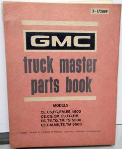 1967-1972 GMC Truck Dealer Master Parts Book Medium Duty 4500 5500 6500