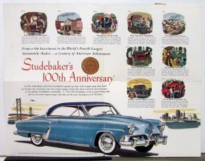 1952 Studebaker Commander Champion 100 Years Anniversary Sales Mailer