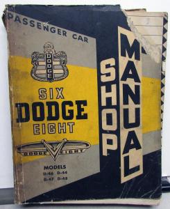 1953 Dodge Service Shop Repair Manual D-44 D-46 D-47 D-48