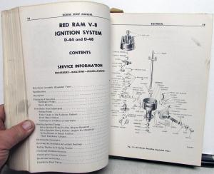 1953 Dodge Service Shop Repair Manual D-44 D-46 D-47 D-48