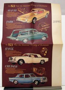 1963 Studebaker Avanti Lark Hawk Cruiser Sales Folder