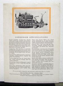 1928 Whippet Six Sales Brochure & Specifications