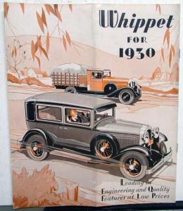 1930 Whippet 96A 98A Sedan Coupe Commercial Chassis Roadster Specs Sale Brochure