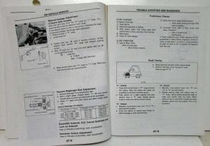 1986.5 Nissan Hardbody Truck Midyear Service Shop Repair Manual Model D21 Series