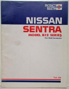 1987 Nissan Product Bulletin Vol 160 New Model Introduction Sentra B12 Series