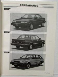 1987 Nissan Product Bulletin Vol 160 New Model Introduction Sentra B12 Series