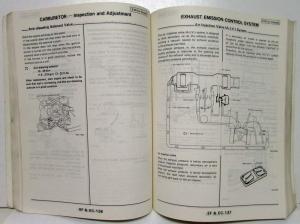 1986 Nissan Pulsar NX Service Shop Repair Manual Model N12 Series