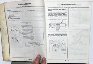 1985 Nissan Maxima Service Shop Repair Manual Model U11 Series