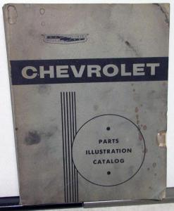 1953-1958 Chevrolet Dealer Parts Illustrations Catalog Book Car Corvette Truck