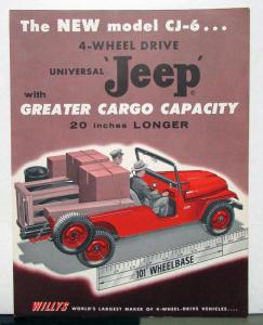 1956 Willys Jeep CJ-6 Sales Brochure & Specifications