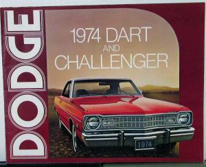 1974 Dodge Dart & Challenger Color Sales Folder Specs Equip Exterior Colors