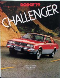 1979 Dodge Challenger Color Sales Brochure Original