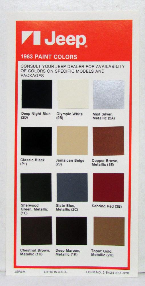 1983 Jeep Scrambler Paint Colors | Reviewmotors.co