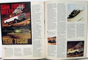 1980 Dodge Adventurer Magazine Fall 1981 Preview Issue Frank Sinatra Original