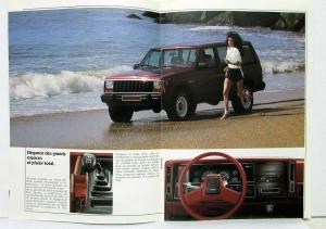 1987 Jeep Cherokee Sales Brochure With French Text