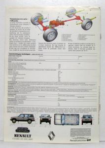 1987 Jeep Cherokee Sales Brochure With French Text