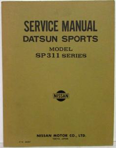 1965 1966 1967 1968 1969 1970? Datsun Sports 1600 Model SPL 311-U Service Manual