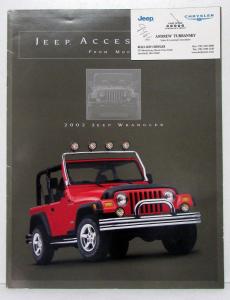 2002 Jeep Wrangler Mopar Accessories Sales Brochure