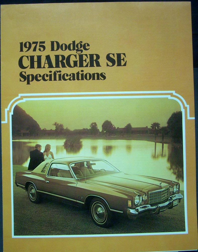 1975 Dodge Charger SE SPECIFICATIONS Brochure Canada ORIGINAL