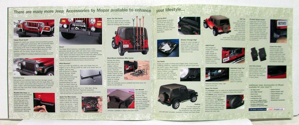 2003 Mopar Jeep Wrangler Accessories Brochure