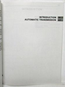 1993 Toyota Auto Transmission Service Repair Manual A442F Land Cruiser US & CA