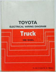 1989 Toyota Truck Service Shop Repair Manual Vol 1 & Electrical Wiring Diagram