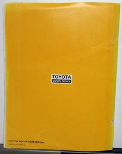 1984 Toyota Corolla FF Shop Repair Electrical Wiring Diagram Manual Original