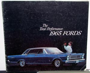 1965 Ford Galaxie Custom 500 Wagon Color Sales Brochure Original Rev 2 65