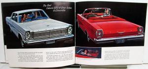 1965 Ford Galaxie Custom 500 Wagon Color Sales Brochure Original Rev 2 65