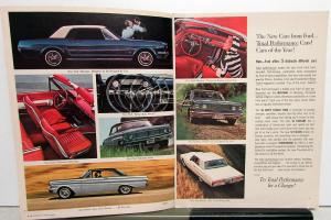 1964 Ford Mustang Falcon Fairlane Thunderbird Sales Brochure Rev 2 64 Original