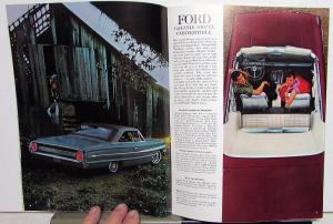 1964 Ford Galaxie Custom Wagon Performance Cars Sales Brochure Original Revised