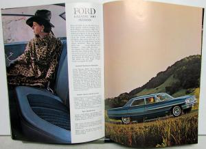 1964 Ford Galaxie Custom Wagon Performance Cars Sales Brochure Original Revised