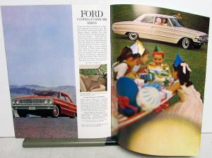 1964 Ford Galaxie Custom Wagon Performance Cars Sales Brochure Original Revised