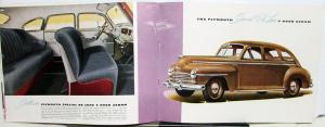 1946 Travel There and Back in a Plymouth ORIGINAL Color Sales Brochure