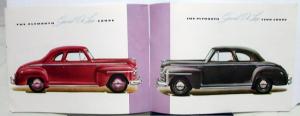 1946 Travel There and Back in a Plymouth ORIGINAL Color Sales Brochure