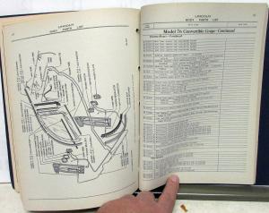 1946 Lincoln Dealer Body Parts List Book Catalog Continental Original Rare