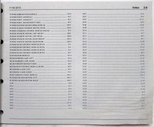 2013 Ford F-150 Pickup Electrical Wiring Diagrams Manual