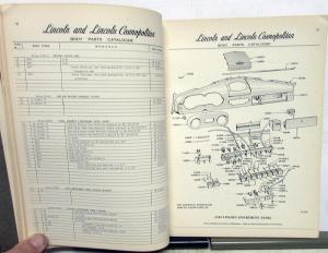 1949 Lincoln & Cosmopolitan Dealer Body Parts List Book Catalog Original