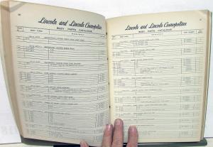 1949 Lincoln & Cosmopolitan Dealer Body Parts List Book Catalog Original