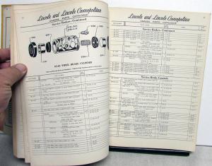 1949-1950 Lincoln Dealer Chassis Parts Book Catalog List Cosmopolitan Original