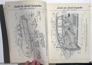 1951 Lincoln & Cosmopolitan Dealer Body Parts Book Catalog Original