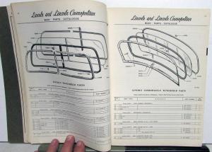 1951 Lincoln & Cosmopolitan Dealer Body Parts Book Catalog Original