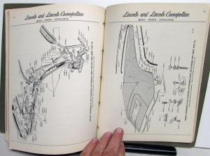 1951 Lincoln & Cosmopolitan Dealer Body Parts Book Catalog Original