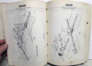 1954-1955 Mercury Chassis Parts Catalog Book Monterey Montclair Final Edition