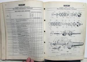 1954-1955 Mercury Chassis Parts Catalog Book Monterey Montclair Final Edition