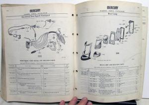 1954-1955 Mercury Chassis Parts Catalog Book Monterey Montclair Final Edition